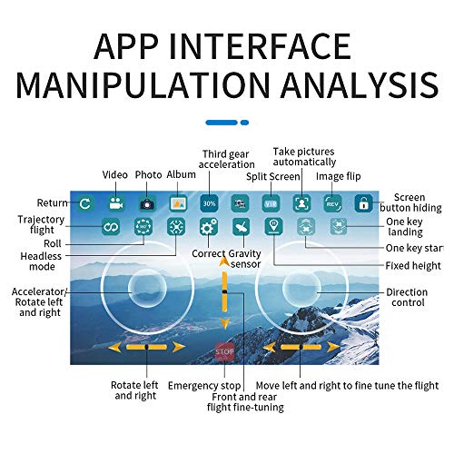 OWSOO Drone KF611 RC com câmera 4K Mini Drone Quadcóptero dobrável Brinquedo interno para crianças c