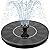 Mademax 1W Solar Bird Bath Fountain Pump, Solar Fountain with 6 Nozzle, Free Standing Floating Solar Powered Water Fountain Pump for Bird Bath, Garden, Pond, Pool, Outdoor