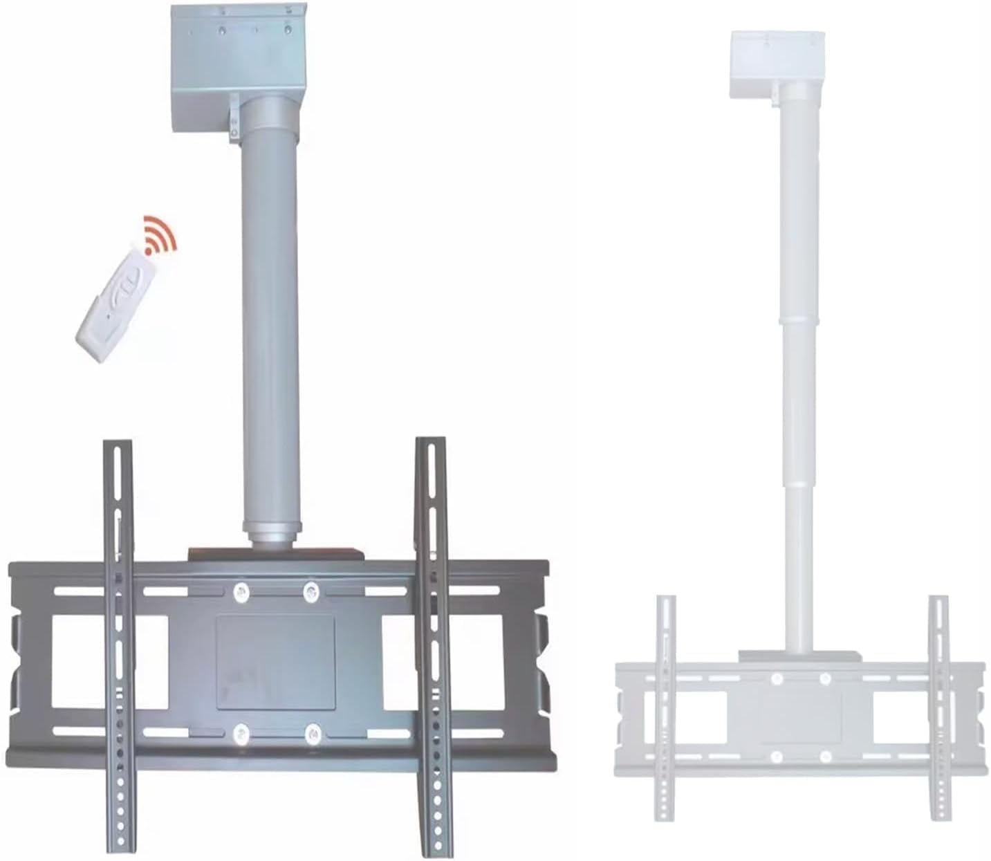 Supporto TV elettrico da soffitto, Staffa TV da soffitto, Supporto TV motorizzato da soffitto, Sollevatore TV elettrico regolabile in altezza con telecomando, Telescopi sollevatori TV elettrici