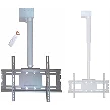 Electric Ceiling TV Mount, Ceiling TV Bracket, Motorized Ceiling TV Mount, Adjustable Height Electric TV Lift With Remote Control, Telescopic Electric TV Lift150cm