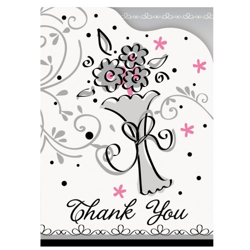 Image of Wedding Style Thank You Note Cards, 8ct