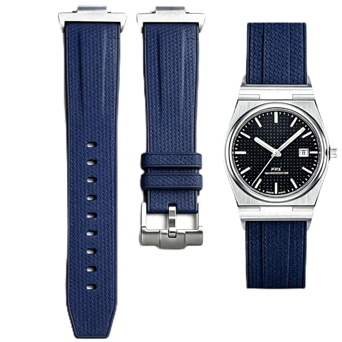 Bracelet silicone pour Tissot PRX 40 mm résistant avec adaptateurs