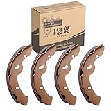 10L0L Golf Cart 4Pcs Brake Shoes Fits for E-Z-GO G&E 1997-Up, Electric 1996 TXT and RXV Gas 2008-Up; Fit for Yamaha G14,G16 & G19 G&E 1993-up 27943G01 70794G01