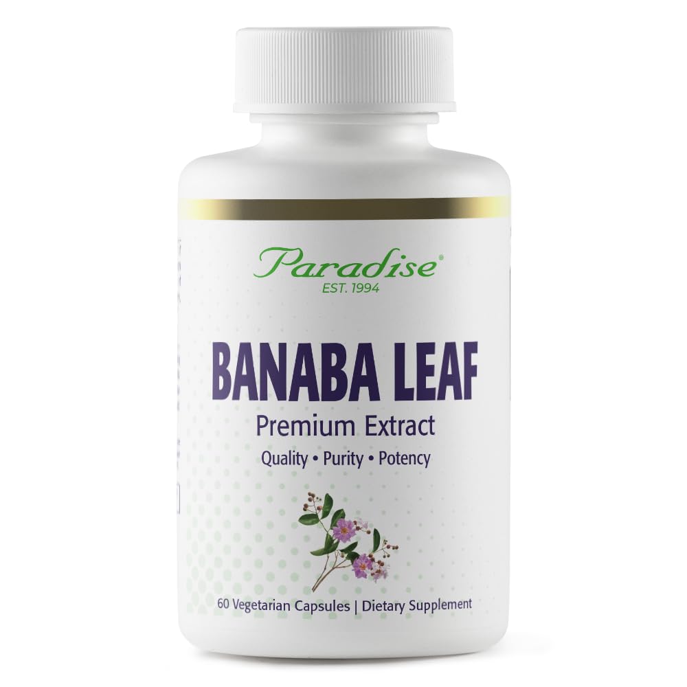 Paradise Herbs Banaba Leaf, 60 Vegetarian Capsules