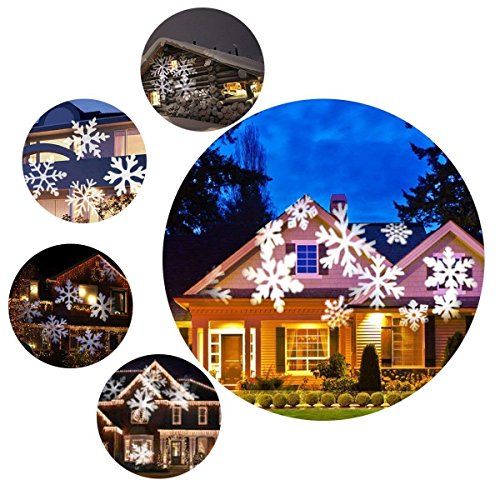 Christmas Projector Light,Snowflake Led Lights Christmas Decoration Projector Lights Outdoor Waterproof Night Light Spotlight For Wedding, New Year,Holiday Halloween Xmas Party #TOP2