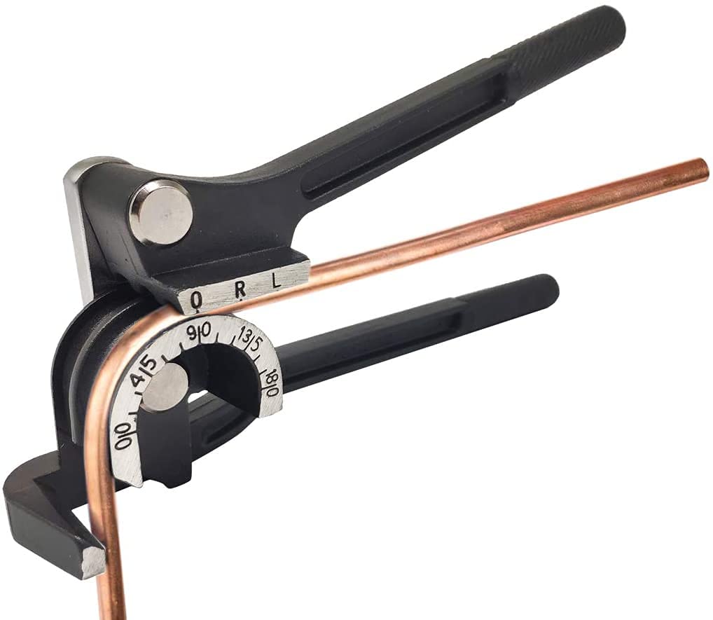 Buy Tubing Bender 1/4 5/16 and 3/8 inch 3 Dies Tube Bender,Pipe Bender for thinwalled Copper