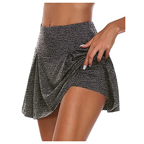 Qiribati Jupe Active Tennis De Course pour Femme Athletic Shorts A-Ligne Jupe Plissée avec Un Short Cover
