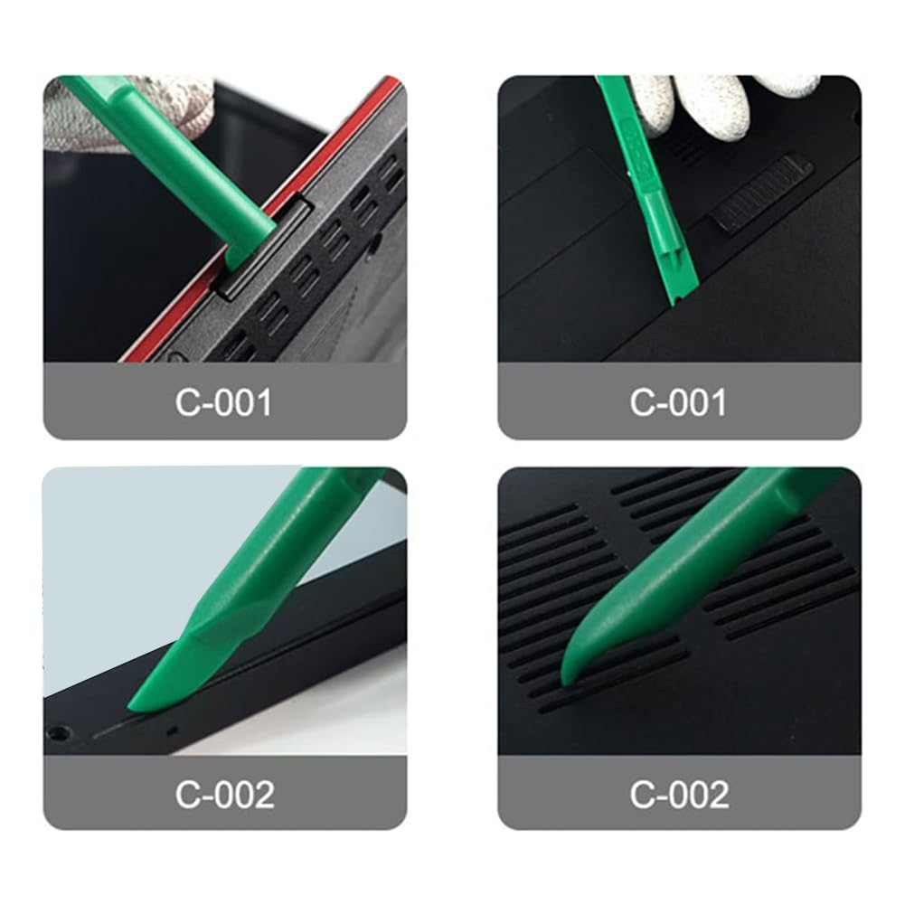 Bloepum 10 in 1 Double Head Plastic Pry Opening Tool Spudger for Mobile Phone Laptop PC Assemble Disassemble Phone Repair Tool Set Kit Easy to Use