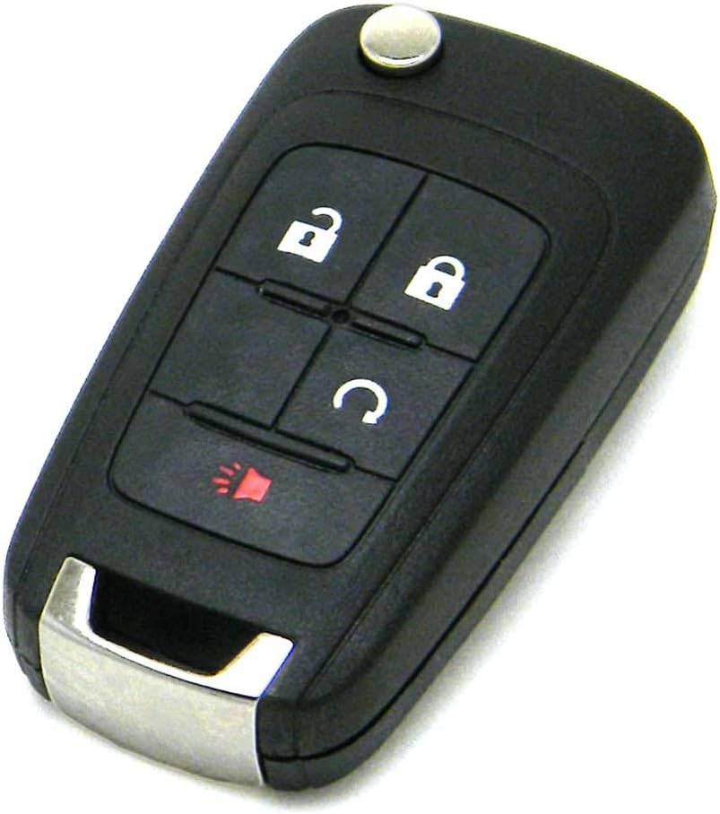 OEM Electronic 4-Button Remote Flip Key Fob Compatible with Chevrolet GMC (FCC ID: OHT01060512)