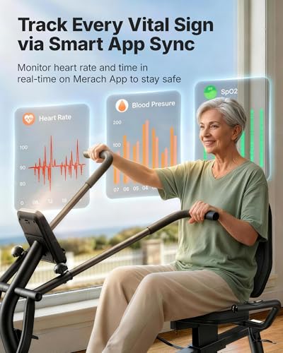Image of MERACH Recumbent Exercise Bikes for Home with Smart Bluetooth Equipment App