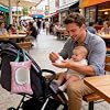 Diaper Wipe Holder - 23x17cm Outdoor Quilted Diaper Dispenser Bag, Portatile Custodia Salviettine Umidificate, Organizer Borsa Cambio | Contenitore Trapuntato per Daily Commuting Camping Stroller