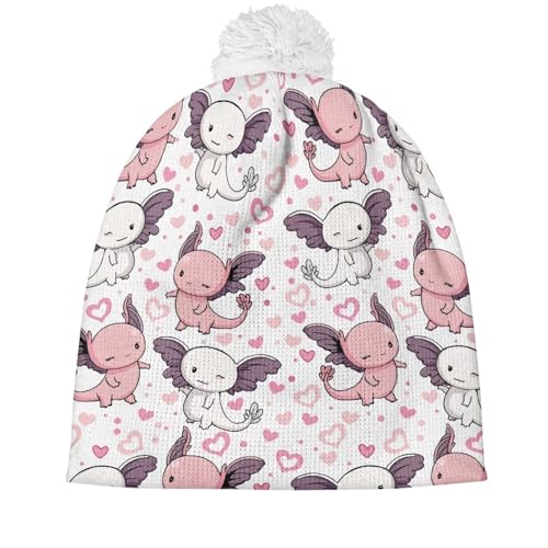 Kids Beanie Boys Girls Winter Hat Knitted Warm Beanie with Pom Pom2