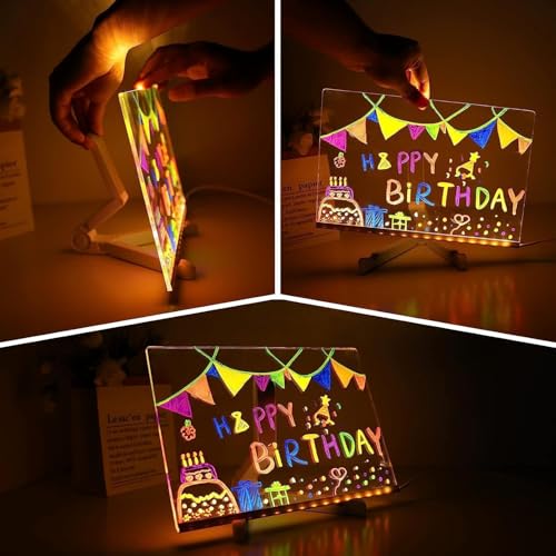 Image of Transparent Acrylic Writing Board with LED Light, 1 Count