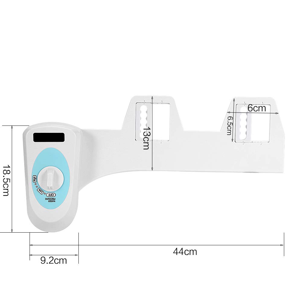 Bidet WC-Aufsatz mit Dusch-WC Funktion, Nichtelektrisch, Mechanisch, Selbstreinigende Düse, Frischwasserspray, zur Intimpflege