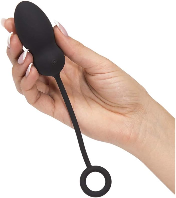 Fifty Shades of Grey Relentless Vibrations Remote Control Love Egg in Black - Rechargeable - 46g
