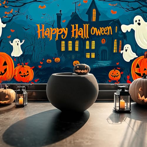 Vinilo Decorativo Halloween Calabaza Fantasma para Ventana miniatura 4
