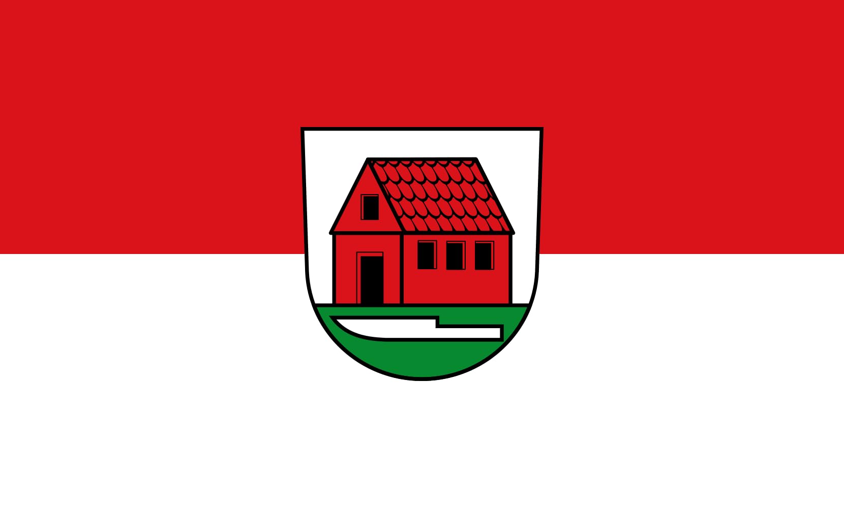 Drapeau Large Hildrizhausen | Pavillon horizontal extérieur grand format 1.35m²