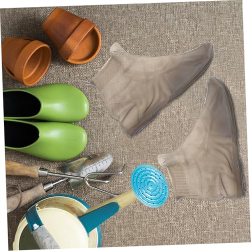 LIFKOME Cubrezapatos impermeables reutilizables y versátiles para lluvia, antideslizantes, para hombre y mujer, de silicona fácil de limpiar miniatura 4