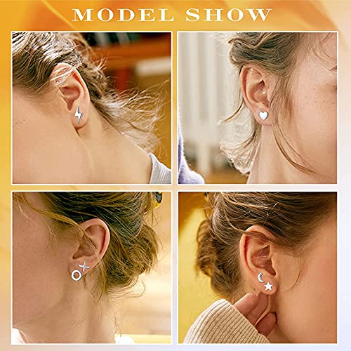 CASSIECA 6 Paia Set Orecchini Argento 925 per