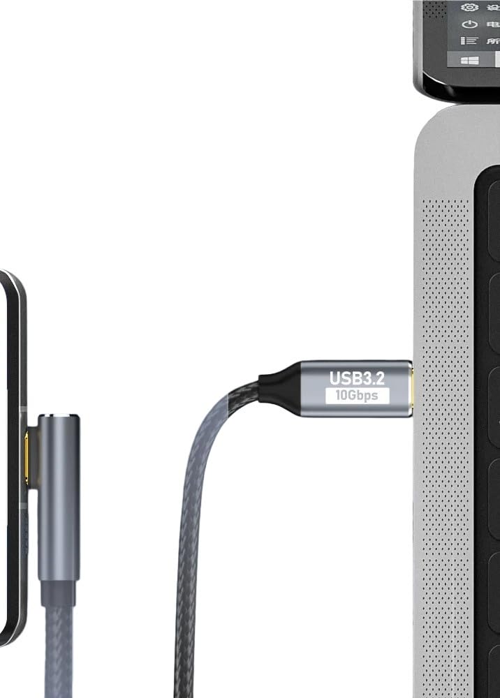 Cable USB C 3 Gen2 de 5 A, 100 W, 10 Gbps, tipo C a C, 4 K, 60 Hz, cable de video QC4.0 3.0 de carga rápida (1,5 m)