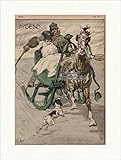  Biller Antik Titelseite der Nummer 52 von 1905 Angelo Jank Kutsche Schlitten Jugend 3519