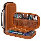 TiMOVO Carrying Case for Nintendo Switch 2 (2025), Large Capacity Protective Hard Shell Portable Travel Case Pouch for Switch 2, with 10 Game Card Slots and Pockets for Console & Accessories, Coffee