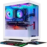 STGAubron Gaming PC Computer Desktop, AMD Ryzen 3 3200G 3.6G, GeForce RTX 2060 6G, 16G DDR4, 512G SSD, 600M WiFi, BT 5.0, RGB Fan x3, Windows 11 Home,White