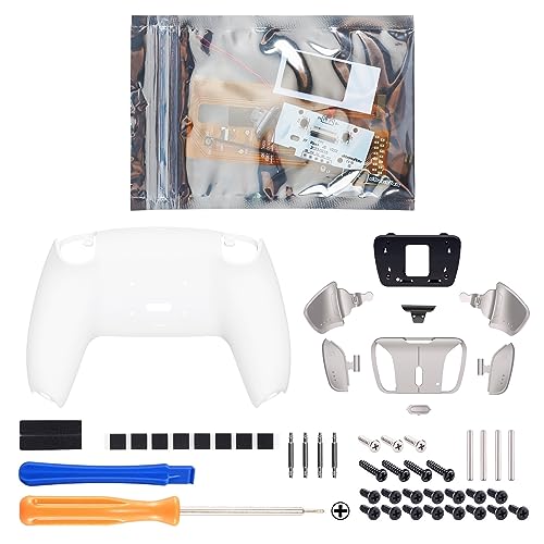 eXtremeRate ps5�R���g���[���[�iBDM-030&BDM-040&BDM-050�j�ɑΉ��p���F�̋����o�[�W����RISE4�w�ʃ��}�b�v�L�b�g(RMB)�Aps5�R���g���[���[�p�A�b�v�O���[�h�{�[�h���o�b�N�V�F�����V���o�[�w�ʃ{�^��4��-�R���g���[��