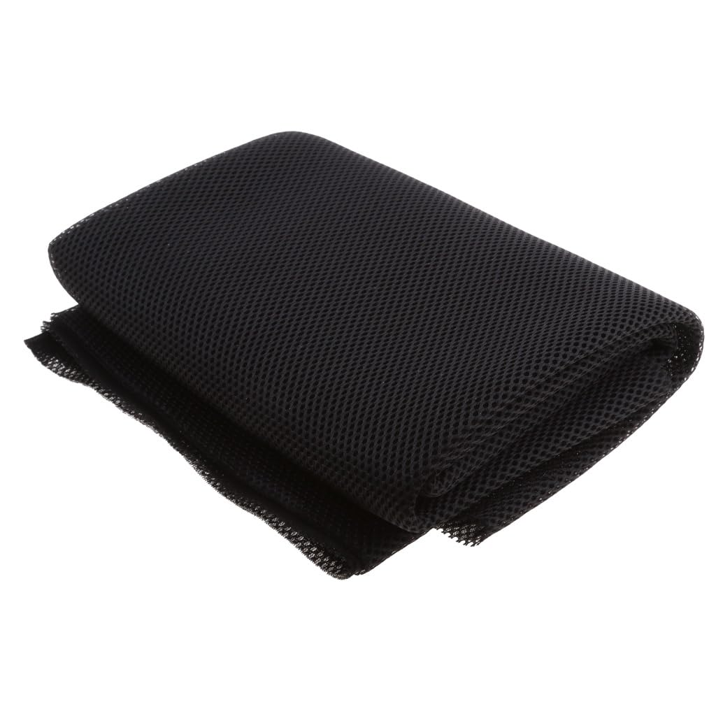 LATEAU Speaker Grill Cloth Audio Speaker Grill Cloth Stereo Fabric Speaker Mesh 1.4m*0.5m(Black)