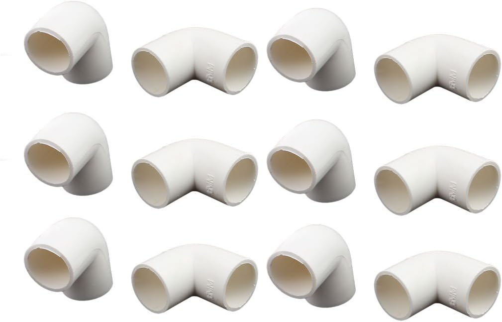 12pcs 16mm Inner Diameter 90 Degree 2-Way Elbow PVC Pipe Connectors Fittings (id: a70 95c ce6 146 62f (id: a70 95c ce6 146 62f