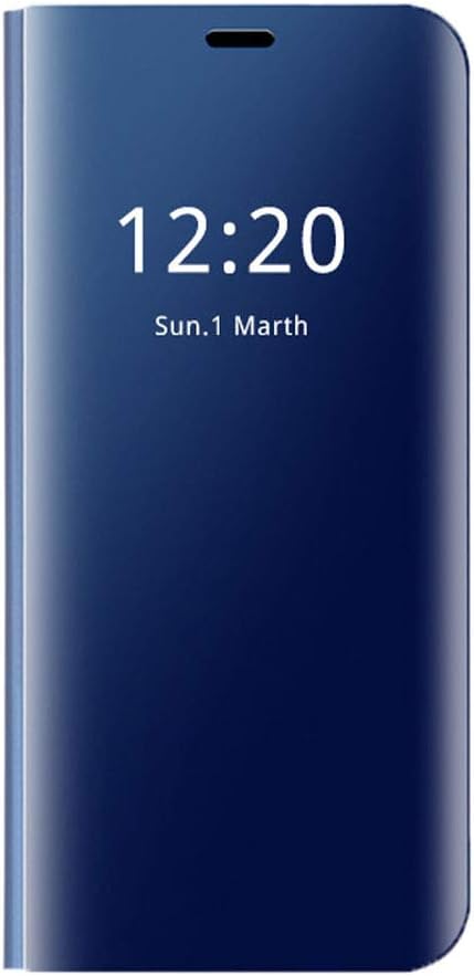 Flip Cover for Galaxy Note 9 Clear View Kickstand Full Protector Case (Samsung Galaxy Note 9, Blue)