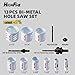 HIGHFIRE 13pcs Hole Saw Set,Bi-Metal Hole Saw Kit, M42 Bi-Metal Hole Cutter Set with General Purpose 3/4