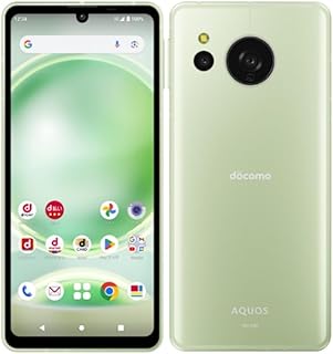 【整備済み品】AQUOS sense8 OS種類:Android 13 販売時期:2023年秋モデル 画面サイズ:6.1インチ 内蔵メモリ:ROM 128GB RAM 6GB バッテリー容量:5000mAh Hi Secondオリジナルクロス付き (docomo版(SH-54D), ペールグリーン)
