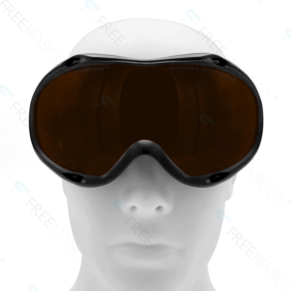 FreeMascot Gafas de seguridad profesionales OD 6+ 190nm-550nm / 800nm-1700nm de longitud de onda láser