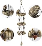 Oiseaux Nest Wind Chime Oiseau Belles Chimes avec 12 Vent cloches pour la gloire mèreâ¬s cadeau d'amour jardin jardin arrière-cour église suspendu décor bronze