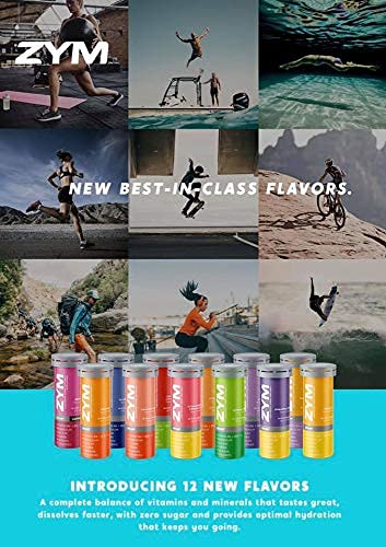 Zym Sport Electrolyte Effervescent Tablets - Natural Electrolyte Replacement Supplement For Fast Hydration & Energ (Citrus Fruit, 1 Pack) #TOP7