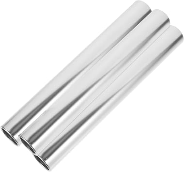 BESTonZON 3pcs Aluminum Alloy Relay Sticks Stable Safe to Grip for School Field Race and Track Field Relay