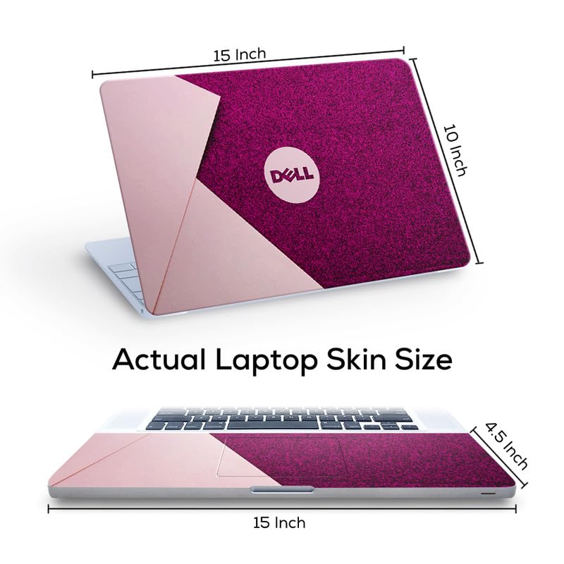 Image of Galaxsia DL244 Top+Wrist Pad Vinyl Laptop Skin /Sticker /Cover for 15 to 15.6 Inches Laptops Laminated-Removable-HD Quality Compatible for Dell-(15x10 Inches)