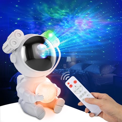 Image of Astronaut Galaxy Projector Night Light Star with Timer and Remote Galaxy Light with Seven Colors Moon Night Light LED Nebula Lights for Kids Adults for Bedroom Gaming Room Decor Gift (Spherical)