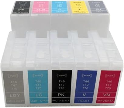 Chipless Ink Cartridge Compatible with SC-P700 SC-P900 SC-P703 SC-P704 SC-P706 SC-P708 SC-P903 SC-P904 SC-SP906 SP908 Compatible T46S T47A Models