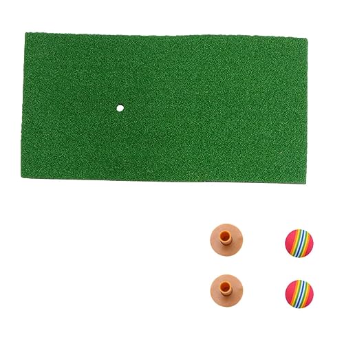 Abaodam 5pc Golf Practice Pad Set Indoor/Outdoor Exercise Mat Accessories for Driving Putting Chipping Pitching Training Random