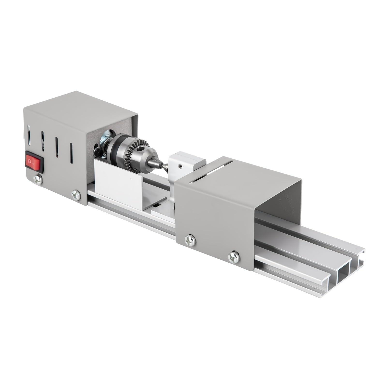 Mini Torno De Madera Multifuncional For Fresado Metal, 7 Velocidades Ajustables, Motor Cobre Puro 96 W Alta PrecisióN, Estabilidad Y Bajo Nivel De Ruido