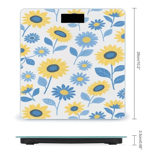 Báscula digital de baño Sunflower & Blue Daisy miniatura 2
