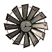 Gianna's Home Rustic Farmhouse Metal Windmill Wall Clock (14.5")