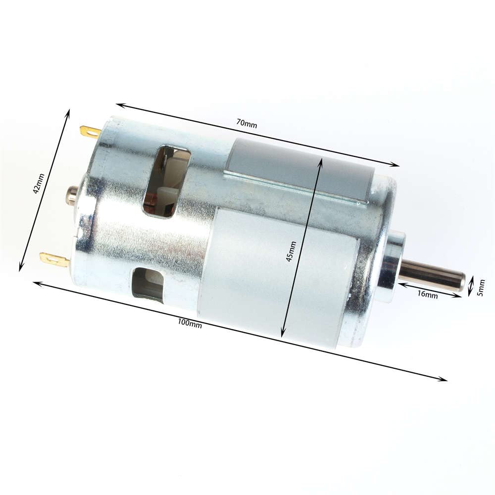 Moteur 795 DC 12V 24V 12000 TR/Min, Micro Moteurs à Grand Couple avec Double roulement à Billes, 1 pièces Outils électriques