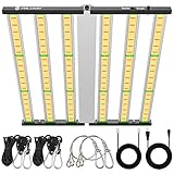 Phlizon Newest FD6500 Plant Led Grow Light for Indoor Plants 6x6ft Coverage Full Spectrum Grow Light Daisy Chain Dimmable 2.9 µmol/J LEDs Veg and Bloom- Actual Power 650W