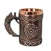 Generic Boccale da Birra Vichingo in Rame, Tazza da Caffè in Stile Medievale con Teschio e Drago Tazza da Tè, Boccale di Birra Boccale, Regalo di Bicchieri da Bar di Halloween di Odger, Draghi