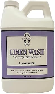 Le Blanc® Lavender Linen Wash® – Luxury Laundry Cleanser for Bed & Table Linens- 64 oz. (1 pack)