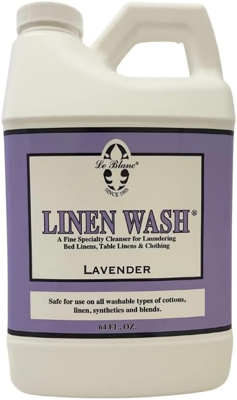 Lavender Linen Wash® – Luxury Laundry Cleanser for Bed & Table Linens- 64 oz. (1 pack)