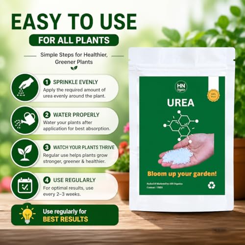 Image of Plant Food Collection| Plant Fertilizer | Compost | Manure For Garden | Home | Office Plants (Urea | 100gm)